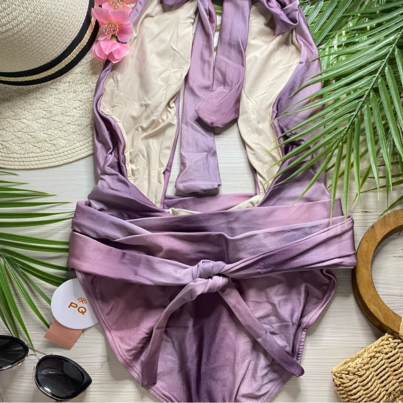 PQ Violet Sunset Alex Halter Neck One Piece - Picture 9 of 13